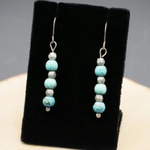 Light Blue and Silver Earrings