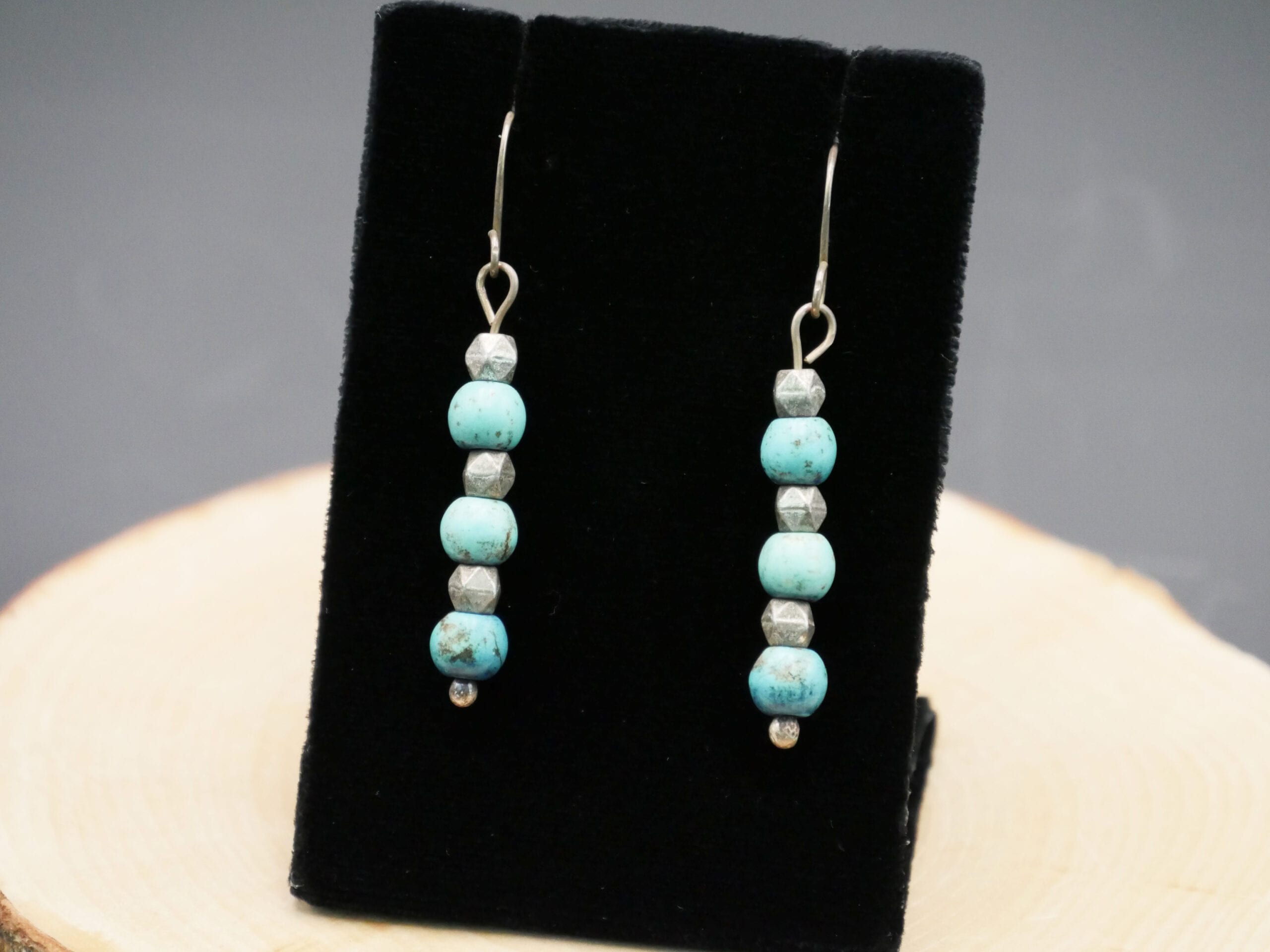 Light Blue and Silver Earrings